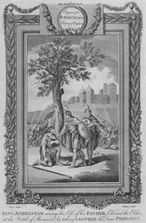 King Athelstan Saving the Life of His Father, Edward the Elder at the Battle of Sherwood, c1787