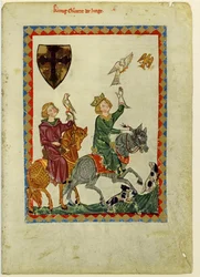 King Conrad the Younger from the Codex Manesse