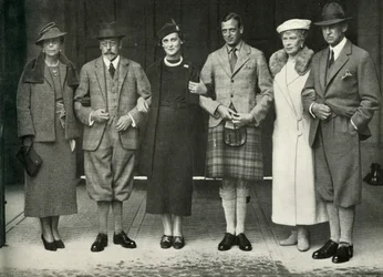 King George V, Queen Mary, Prince George, Princess Marina at Balmoral