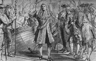 King James II. Landing at Kinsale, 12 March 1689