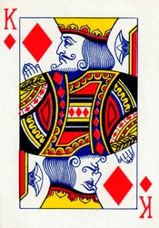 King of Diamonds from a deck of Goodall & Son Ltd. playing cards