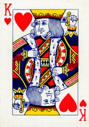 King of Hearts from a Deck of Goodall & Son Ltd. Playing Cards