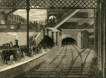 Kings Cross Underground Station in 1868