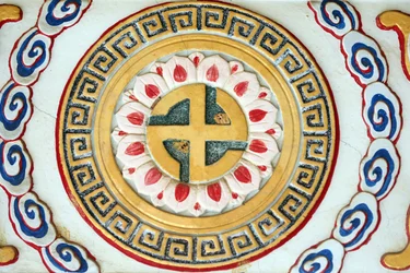 Buddhism Symbol: Svastika at Kong Meng San Phor Kark See Monastery