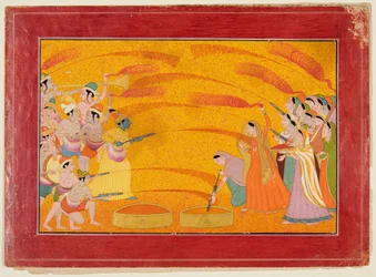 Krishna Celebrates Holi
