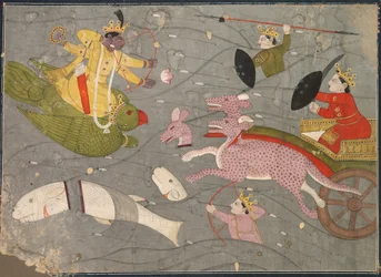 Krishna Fighting Vanasura