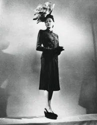 The Chic Woman, outfit by the French fashion designer Jacques Fath, Paris, January 1943