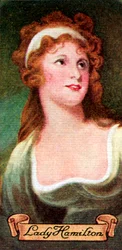 Lady Hamilton, from a series of cigarette cards