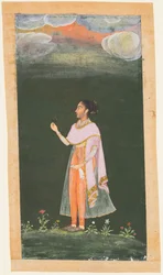 Lady Holding a Flower