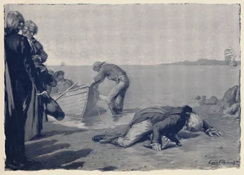 Landing of Paoli on Corsican Soil, Late 18th Century, 1896