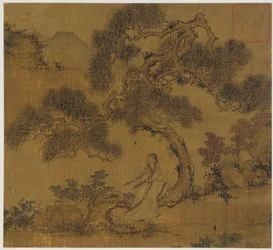 Landscape: A Man Under a Pine
