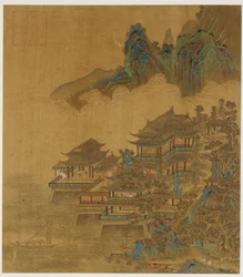Landscape: A Palace Between Lake and Mountains