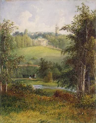 Landscape with the Manor House in the Estate of Gostilitsy near St Petersburg, 1820s
