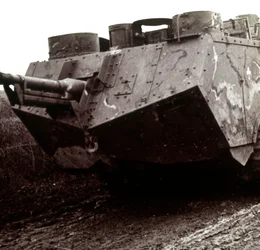 Large tank on the move