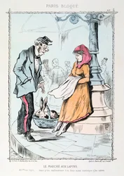 Le Marche aux Lapins, 1870-1871
