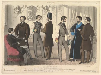 Le Progrès, for the Bulletin of Fashion, New York, No. 110, from Modes de Paris