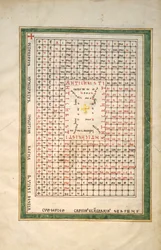 Leaf from a Beatus Manuscript: Table of the Antichrist