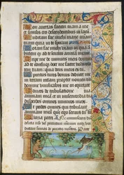 Leaf from a Book of Hours: Ape Fishing