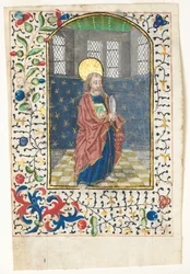Leaf from a Book of Hours: St. Bartholomew, c. 1440-1460
