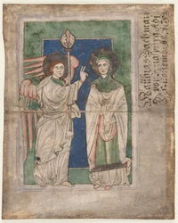 Leaf from a Psalter: Annunciation