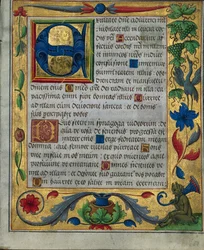 Leaf from a Psalter and Prayerbook...1 of 3 Excised Leaves