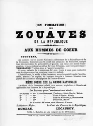 Les Zouaves, from French Political Posters of the Paris Commune
