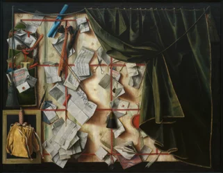 Letter Rack with Proclamation by Frederik III