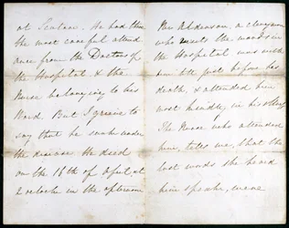 Letter from Florence Nightingale, May 1856