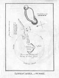 Lewes Castle, in Sussex, Late 18th Century