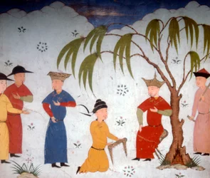 Li-ta-chih and Maksun Present History Books to Uljaytu, 14th-15th Century