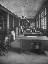 Library and Editorial Room, The Evening News Building, Detroit, Michigan, 1924