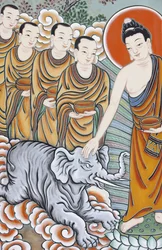 Life of Buddha: Taming an Elephant, Seoul, South Korea