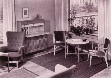 Living-room furniture by Carl-Axel Acking, made by A.B. Svenska Mobelfabrikerna