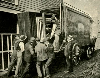 Loading the Camera on a Van for Removal