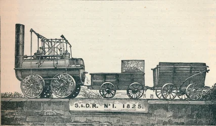 Locomotion no 1, built for the Stockton & Darlington Railway