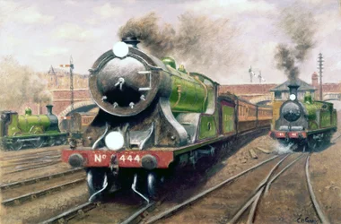Locomotive no 444, London & South Western Railway Express