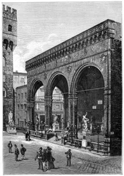 Loggia del Lanzi, Piazza della Signoria, Florence, Italy