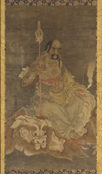 Lohan, Seated Upon a Lion