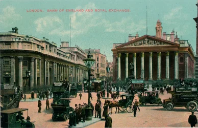 London, Bank of England and Royal Exchange