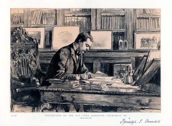 Lord Randolph Churchill 1849-1895, English statesman, 1885