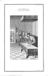 Louis XII writing, c1760