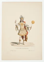 Louis XIV as Apollo in the ballet Noces de Thétis et Pélée in 1654