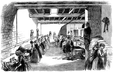 Machine Room in a Steam Sewing Factory