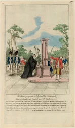Machine Proposed to the National Assembly for the Execution of Criminals by Mr. Guillotin