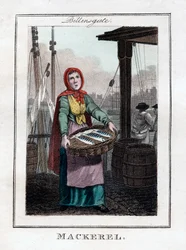 Mackerel, Billingsgate, London, 1805