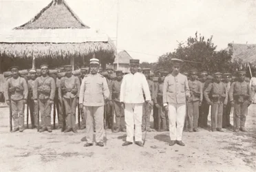 Madeira-Mamore Railway: On the Bolivia-Brazil Frontier: Bolivian Officers and Soldiers