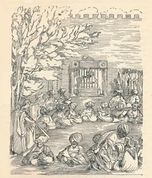 Major Denhan and His Party Received by the Sheikh of Bornu, 1826