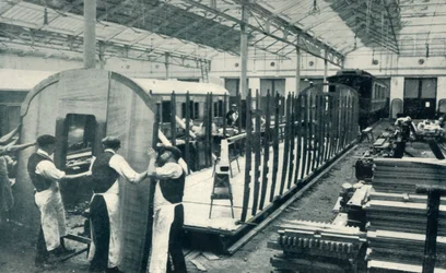 Making a Railway Carriage, 1922