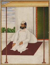 Man in a Flowered Skull Cap