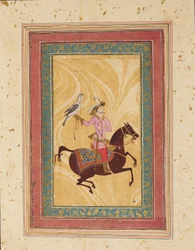 Man on Horse with a Hawk